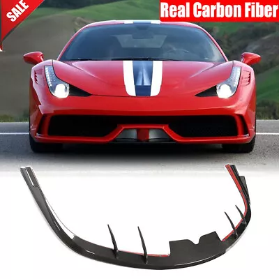 For Ferrari 458 Speciale Coupe 2-Door 2014-2015 Real Carbon Front Lip Spoiler • $731.49