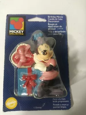 Wilton Disney Minnie Mouse Birthday  Candle Cake Topper ..New • $10.99