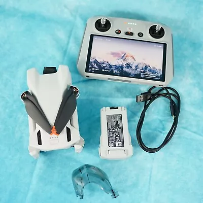Tested Unbound  DJI Mini 3 Camera Drone (with RC Screen Remote) Excellent Con • $465