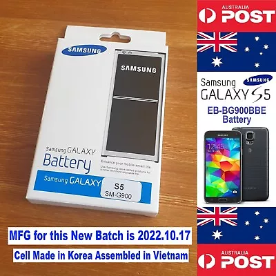 GENUINE Retail Samsung S5 Battery I9600 EB-BG900BBE With NFC - Local Seller ! • $28