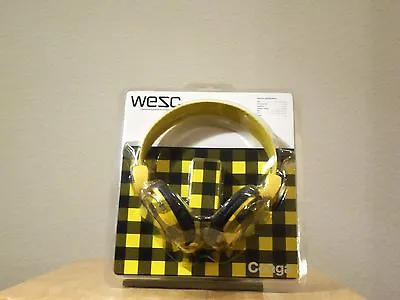 $27 • Buy Wesc Conga Yellow Dj Style Headphones-dj Mp3 Ipod Iphone Jl *new In Package*