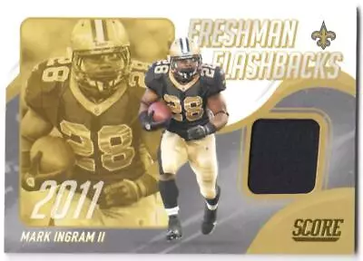 Mark Ingram II 2021 Score Freshman Flashbacks Jersey #22 MEM Saints • $1.99