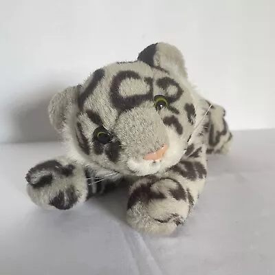 K&M International 2003 Grey Leopard 10  Plush Stuffed Animal Toy • $8