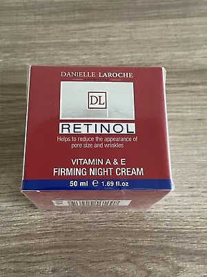 Danielle Laroche Retinol Firming NIGHT Cream 50ml W/ Vitamin A & E NEW BOXED • £17.99