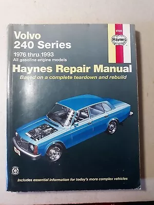 Haynes Repair Manual Volvo 240 Series 1976-1993   • $15