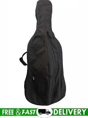 Black Rainproof Cello Soft Bag 4/4 3/4 Cello Bag With Back Strap Handle Backpack • $41