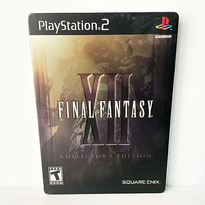 Final Fantasy XII - Collectors Steelbook Edition + Manual - PS2 - NTSC-U Tested • $88.88