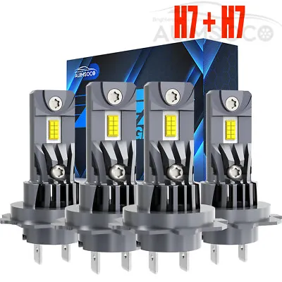 For Volkswagen Bora 2005-2010 4x H7 LED Headlight Hi/Low Light Combo White Bulbs • $79.99