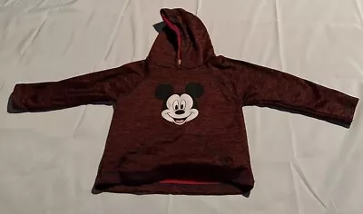 Disney Mickey Mouse 4T Hooded Toddler Pullover Sweatshirt/Jacket.  Maroon • $8