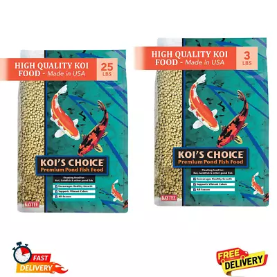 $22.50 • Buy Kaytee Koi's Choice Premium Pond Floating Fish Food 3lb- 10lb- 25lb