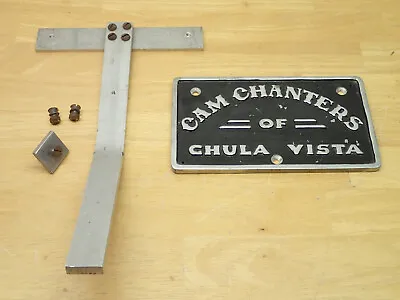 Vintage Motorcycle Club Plaque With Bracket Cam Chanters Of Chula Vista • $110.46