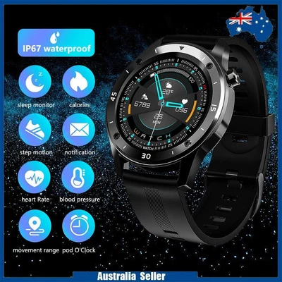 $29.99 • Buy Men Waterproof Smart Watch Heart Rate Monitor Fitness Tracker For Android IPhone