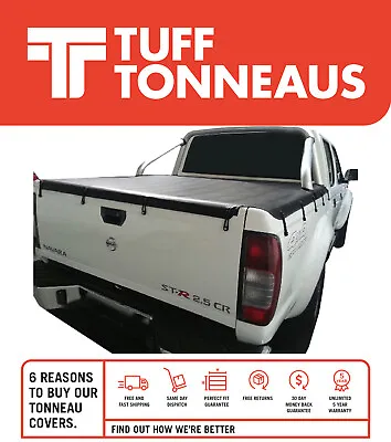 Bunji Tonneau Cover For Nissan Navara Dual Cab STR D22T (2009 To June 2015) • $328.90