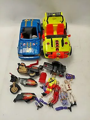 Crash Dummy Bundle With Vehicles Figures And Accessories Good Over All • £9.99