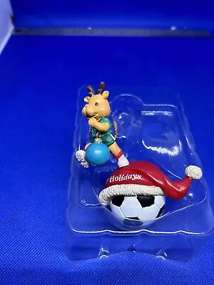 Mistletoe Magic Ornament Reindeer On Soccer Ball Soccer Player • $8.99