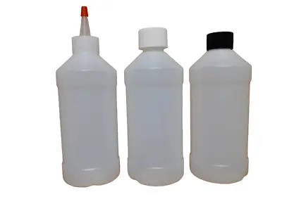 16 Oz (Pint) HDPE Plastic Bottles With Choice Of Closure (6-12-25 Count) • $13.95