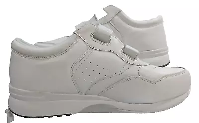 Propet Lifewalker Strap Walking Mens White Sneakers  M3705-WHT Extra Wide 5E NWB • $84.95
