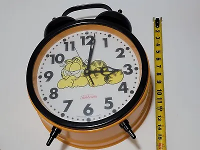 Vintage Sunbeam Giant Garfield Alarm Clock Tested & Works 1978 Model #883-100 • $84.96