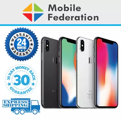 Apple IPhone X 64GB 256GB A1865 Unlocked [AU Stock] Excellent Condition • $299