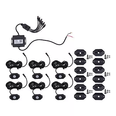 9W LED RGB Rock Light Kit 6 Pods Bluetooth Control For Offroad Trucks ATV ATV US • $28.50