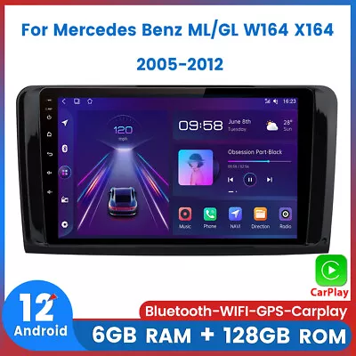 6+128G Carplay For Mercedes Benz ML/GL W164 X164 2005-2012 Car Radio 8 Core Navi • $269.99