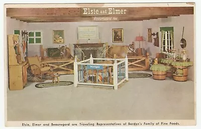 Vintage Postcard Elsie The Cow Elmer Beauregard Traveling For Borden's Foods • $6.99