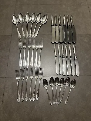 Antique Rare 800 German Sterling Silver Flatware. 2030 Grams. Monogram • $1790