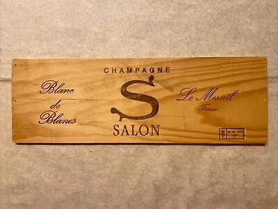 1 Damaged Rare Wine Wood Panel Champagne Salon Vintage CRATE BOX SIDE 3/24 1194 • $8.95