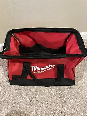 New Milwaukee M18 M12 17” X 11” X 10” Contractors Tool Bag With Inside Pockets • $16.99