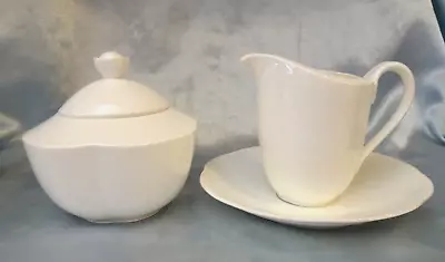£92.93 • Buy Villeroy & Boch Anno 1748 Germany Arco Weiss Bone China Sugar Bowl & Creamer Set