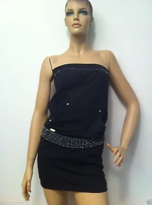 MET In Jeans Player Black Dress W/rhinestones  • $14.99