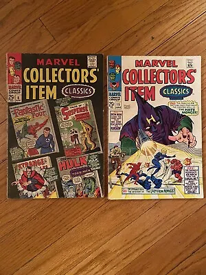Marvel Collectors Item Classics # 8 1967 & # 15 1968 2 Silver Age Comics Ff Hulk • $14.99