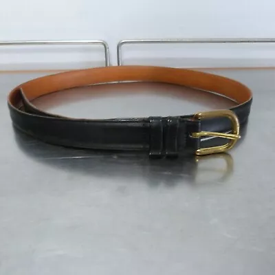 Coach Glove Tanned Cowhide Belt US Men's Size 36 Solid Brass Buckle Made In USA • $12.99