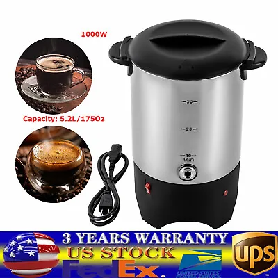 Modern Coffee Percolator 30 Cup Commercial Large Capacity Urn 5.2L/175Oz 1000w • $56