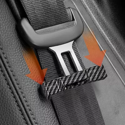 Car Parts Seat Belt Buckle Fixed Clip Fastener Holder Self-adhesive Stabilizer • $2.36