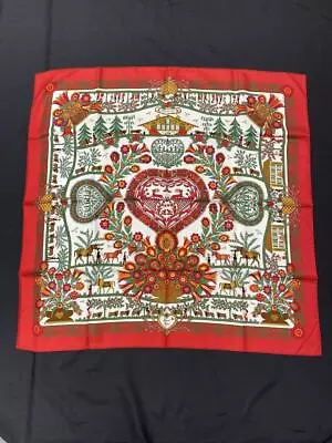  Hermès Carré 90 Silk Scarf Vintage French Farm Collection  • $218.49