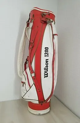 Vintage Wilson Professional 1200 Golf Bag Red And White Leather See Pictures  • $68.75