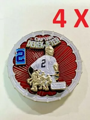 $43.80 • Buy 4 X DEREK JETER Yankees Captain #2 Retired NY MLB Baseball New York  Coin