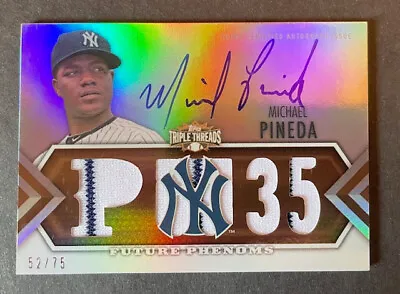 Michael Pineda 2012 Topps Triple Threads Jersey/Auto Sepia  52/75  NY Yankees • $20