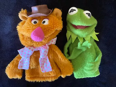 Rare 1978 Fisher Price Jim Henson Muppets Kermit The Frog Hand Puppet & Fozzie • $595