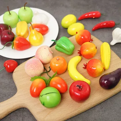 £2.75 • Buy Lifelike Fruits Vegetable Plant Artificial Food Model Home Party Photography DIY