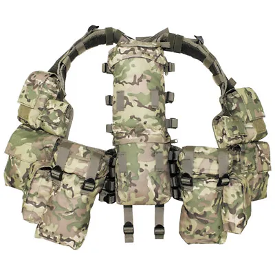£54.95 • Buy Mfh Army Combat Tactical Patrol South African Assault Vest Set Operation Camo