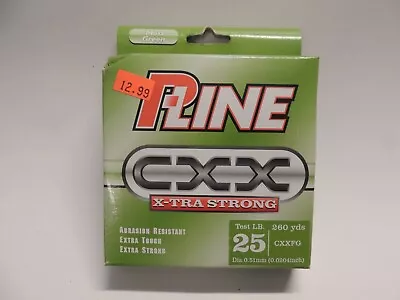 P-Line CXX Extra Strong Test 25 Lb Moss Green Copolymer Fishing Line 260 Yds NEW • $10