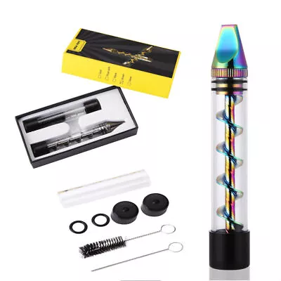 Newly Designed 2Series Rainbow Stainless Steel Smoking Twisty Glass Blunt Pipe • $13.29