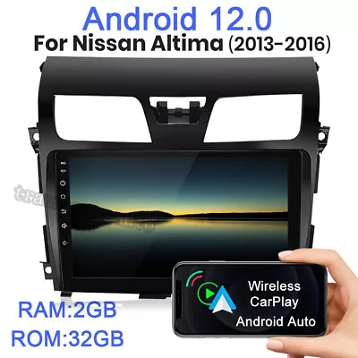 For Nissan Altima 2013-2016 Car Stereo Radio Android 12 GPS Navi WIFI DSP 2+32GB • $139.99