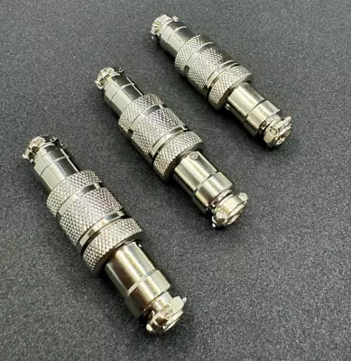 GX16 Connector 4-pin 3X PCS Male + Female DIY Connector For Custom Cables - New • $9.95