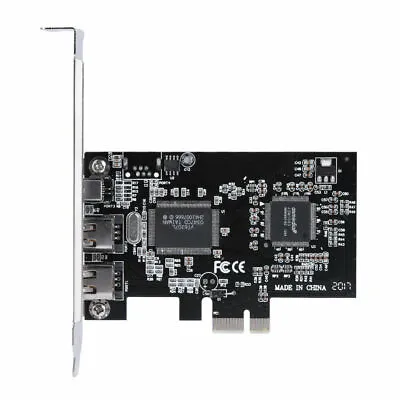 PCI Express X1 PCI-E FireWire 1394a IEEE1394 Controller Card For Windows 10/8/7 • £12.06