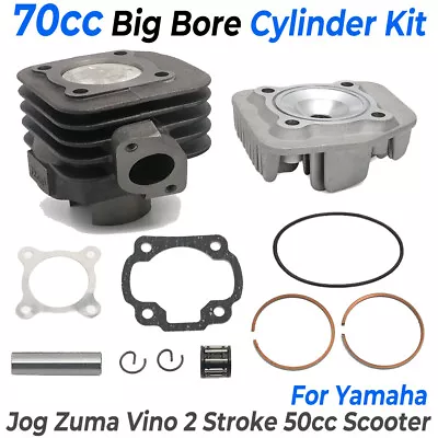 70CC Big Bore Cylinder Piston Rebuild Kit For Yamaha JOG Minarelli Motor Scooter • $126.50