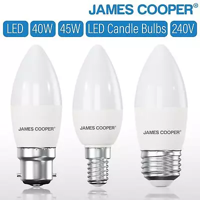 1-20 Pack Screw In Bayonet LED Candle Light Bulbs Energy Savings Warm Day White • £29.99