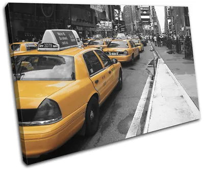 £24.99 • Buy New York NYC Taxi Cab City SINGLE CANVAS WALL ART Picture Print